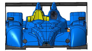 Illustration for article titled Corvette-Engined Formula Le Mans LMP2 Racer Makes Angry Noises
